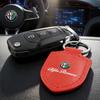 CQSUV1 Leather Car Keychain Key Ring For Alfa Romeo 159 156 147 Mito Giulia Giulietta Tonale Stelvio 8C Volante Accessories