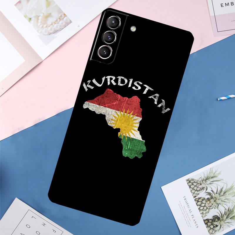Kurdistan Flag Case For Samsung Galaxy S25 Ultra S24 S23 S22 S21 Ultra S9 S10 Plus S23 FE S25 FE Back Cover