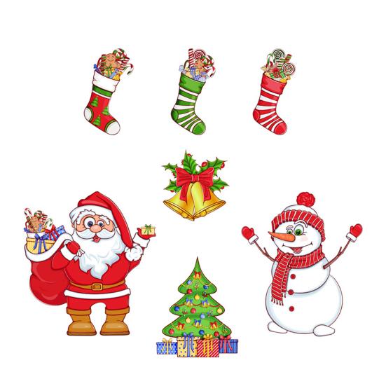 Рождественский Магнит на Холодильник Санта Клаус Снеговик Гном Лось Веселого Рождества Гаражные Двери Кухня