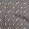 Ткань гибкой ткани хлопка серая флористическая для шить напечатанную ткань ремесла двором 40 дюймов