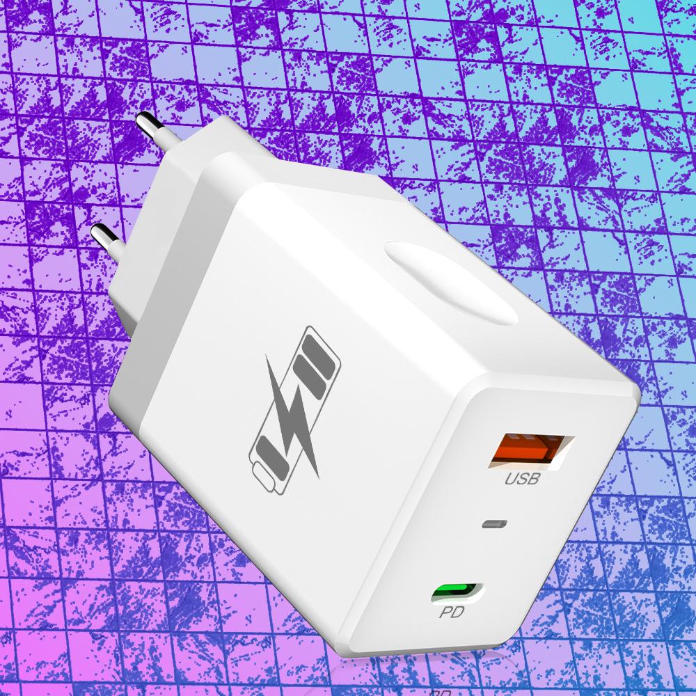 Thumbprint Dual USB 2.4A Travel Charger - US, EU, KR, UK Plugs