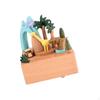 Wooden Music Box Desktop Ornament Home Decoration Accessories Table Centerpiece for Indoor Living