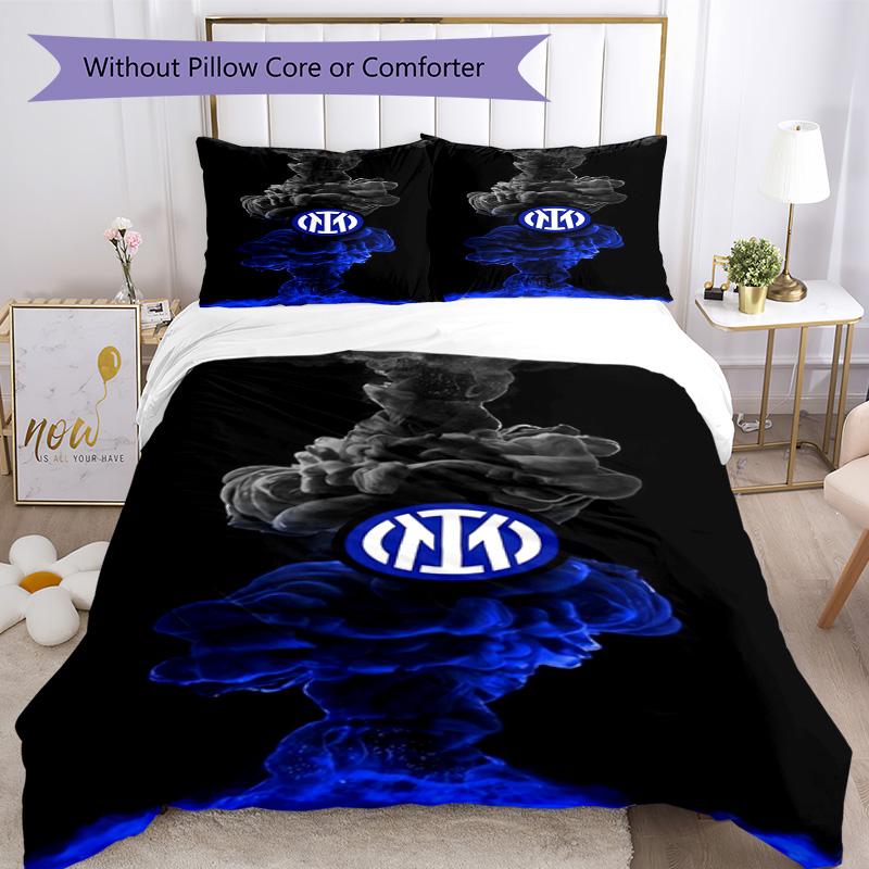 Inter Milan Bedding Set Breathable Duvet Cover With Pillowcases Home Decoration Birthday Gift