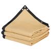 90% Sun Shade Cloth Privacy Screen 12 x 20 ft for Patio Garden (Beige)