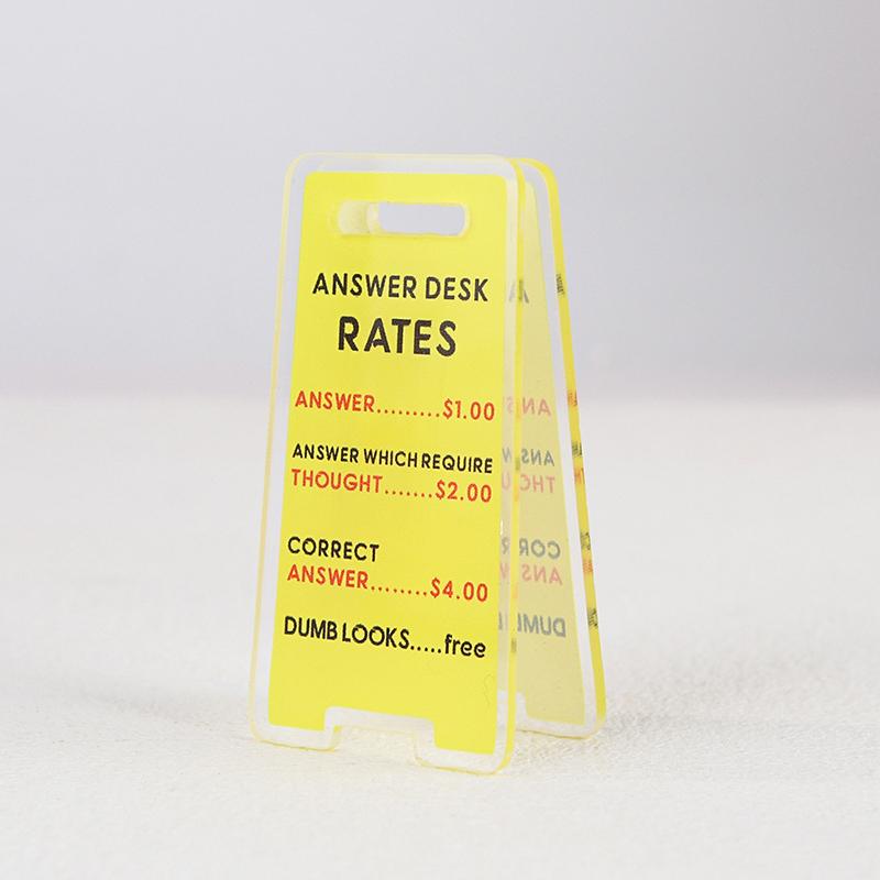 Acrylic Desk Sign "Leave Me Alone, I'm Busy" - Humorous Office Decor, Unisex Gift For Coworkers, Versatile Room Decor