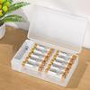 Clear Battery Holder with Tester Holds 20 Cell Battery Container  For Double/TribleA