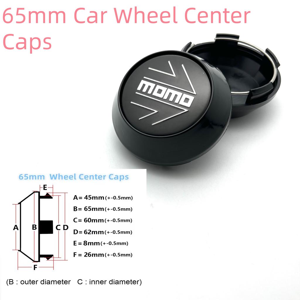 4pcs 60mm 64mm 65mm Car Wheel Hub Center Cap High Caps Fit 45mm MOMO Arrow Emblem Badge Stickers Styling Auto Accessories