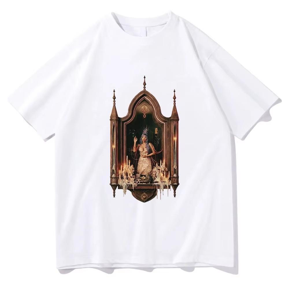 Fashion Y2k Tops Album Heads Melanie Martinez T Shirt 2026 Summer Unisex Unisex Clothing Cotton Oversized Tshirt Streetwear Y2K