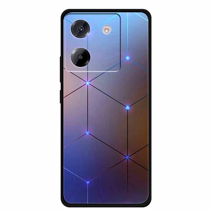 Чехол для Xiaomi Poco M7 Pro 5G, стиль мультяшной живописи, мягкий силикон + ТПУ, задняя крышка, чехлы для Poco M7 Pro 5G, противоударный чехол, новый