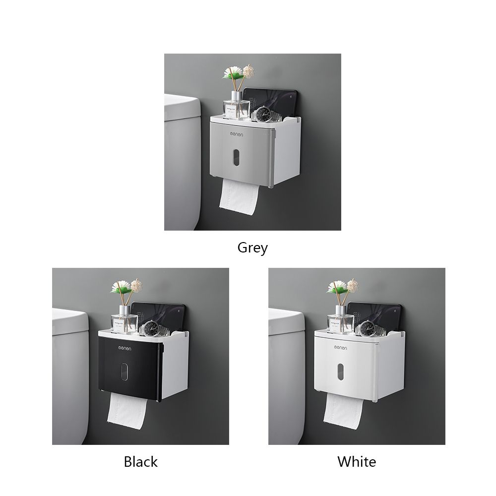 Настенный диспенсер для рулонной/рисовальной бумаги без сверления, держатель для туалетной бумаги, полка для хранения, коробка для салфеток