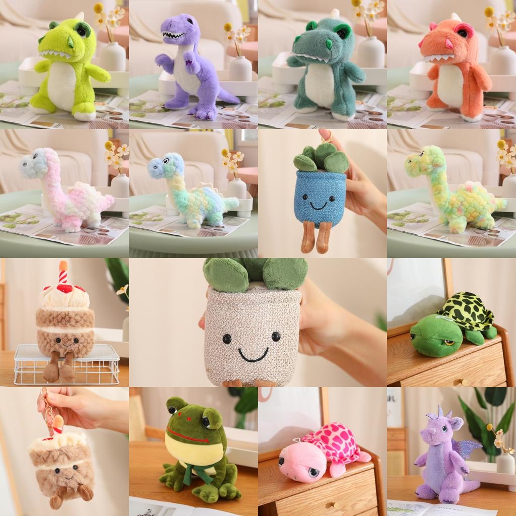 Soft Cute Funny Dinosaur Bear Pillow Good Quality Non Slip Bottom Machine Washable For Living Room Home Decor Gift Idea