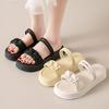 Platform Two Wear Sandals Female 2025 New Summer Internet Celebrity Fairy Wind Cool Slippers with Skirt Roman Beach Shoes