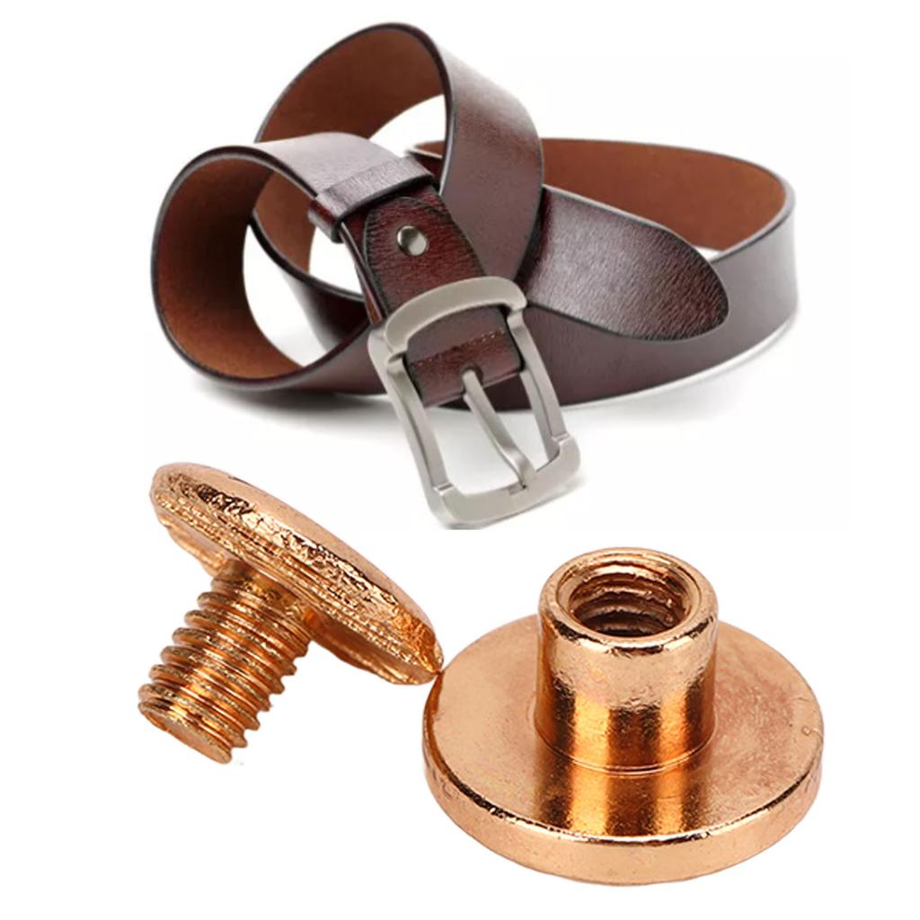 200 Set Book Binding Screw 9x5mm Hard Thick Brass Material Uniform Coating Binding Screws Assorted Kit for Photo Album