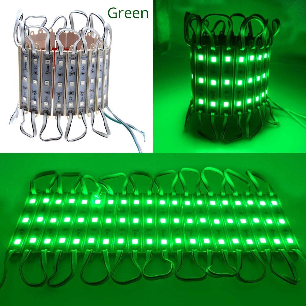 20X 5050 SMD 3LED модулей водонепроницаемые IP65 DC 12V свет белый зеленый красный синий теплый белый светодиодные фонари для объемных букв