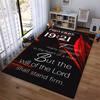 Proverbs 19:21 Inspirational Quote Rug Non-slip rug suitable for living room and bedroom sofas.