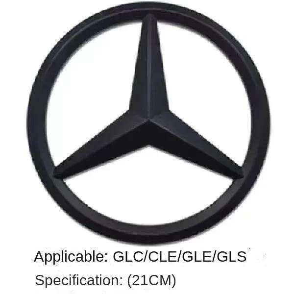 1Pcs ABS Car Front Grille Badge for Mercedes Benz W204 W205 W210 W211 W212 W213 C E Class GLA GLK ML GLC GLE Decal Cover Emblem AT1