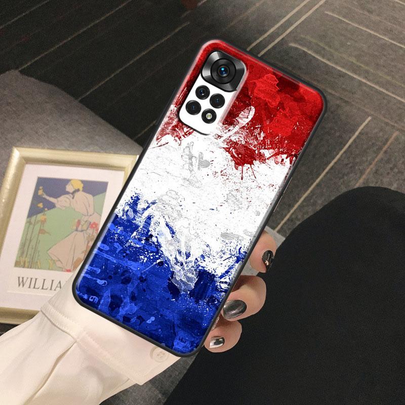 Чехол Funda с флагом Франции для Xiaomi Redmi Note 13 14 Pro 9 10 11 12 Pro 10S 11S 12S Redmi 13C 10C 12C 14C
