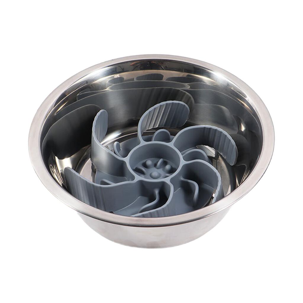 Silicone Slow Feeder Bowl Insert For Dog AntiChoke Feeding Tray Dishwasher Safe Pet Feeding Accessory with Suction Cup