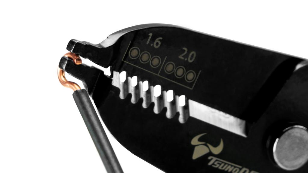 Tsunoda Electrician Skill Test Tool Set Set VVF Stripper with Mini Crimping Tool for Ring Sleeves 9-piece TS-E01S