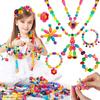 50/100/108pcs Children DIY Handmade Beading Educational Craft Toys Cordless Pop Bead Necklace Bracelet Girl Beading Toy Gift