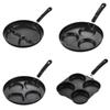 3/4 Hole Frying Pot Pan Non Stick Heart Shaped Pancake Steak Pan Breakfast Maker Cooking Egg Burger Pans Gas Induction Cooker