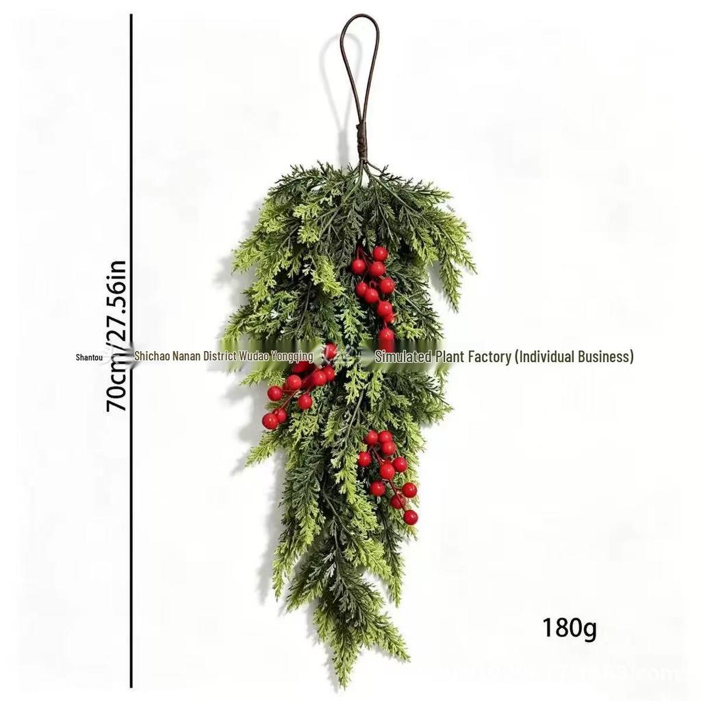 Artificial Pine Needle Christmas Wall Hanging Decoration