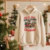 Funny Raccoon Christmas Hoodie Get In Loser We're Stealing Christmas Holiday Sublimation Trendy Xmas Reindeer Sleigh Women Hoodie