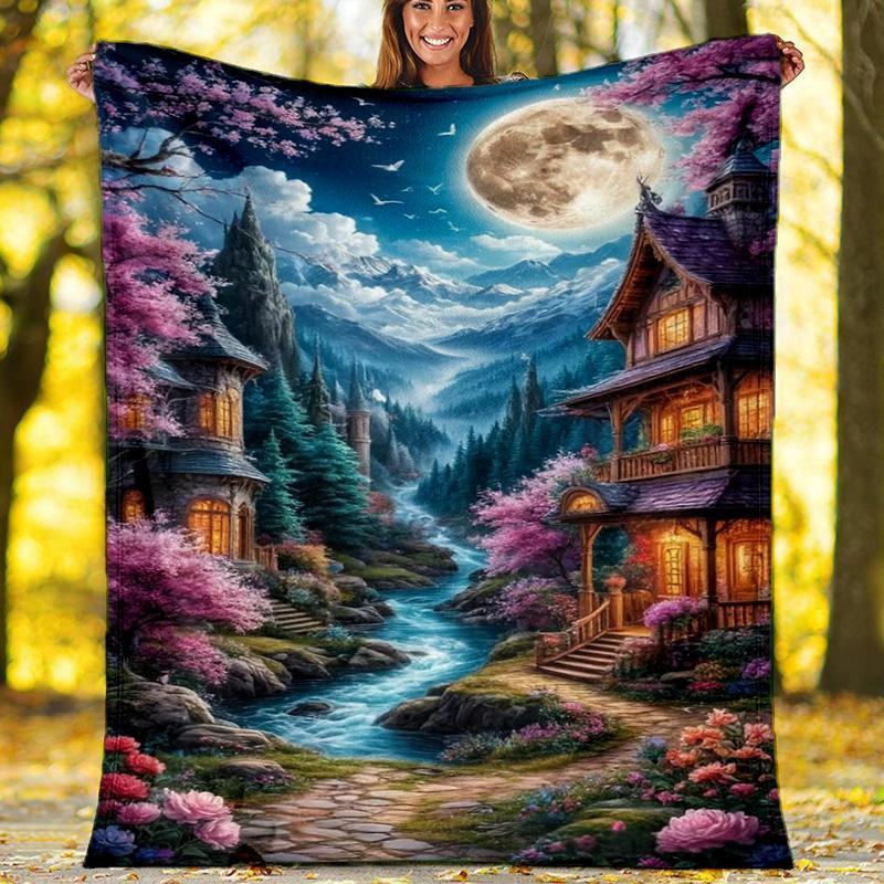 Firefighter Hero Art Fleece Printed Flannel Blanket, Warm Soft Throw Sofa Bed Blanket