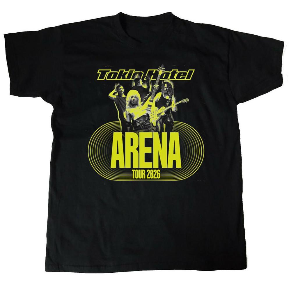 NEW Rare Tokio Hotel ARENA TOUR 2026 T Shirt Black All Size