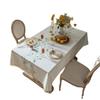 Linen Cotton Blend Rectangular Tablecloth Modern Simple Fringed Tea Table Cover Fresh Style