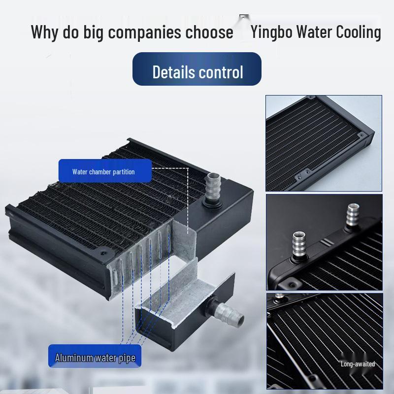 Aluminum Water Cooling Radiator for Desktop PCs - Available in 80, 120, 240, 360, 480 Sizes
