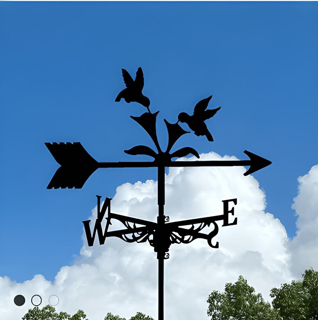 Декоративный железный флюгер - наружное украшение для металлической крыши