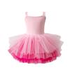 2025 Girls' Ballet Dance Costume: New Sling Leotard Princess Dress with Mesh Skirt