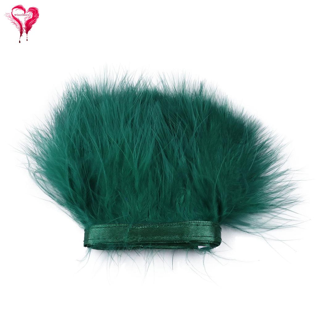 Turkey Marabou Feather 1 Meter Fancy Soft Fluffy Dyed Colorful Ribbon Lace Trim 6-8 CM Party Dress Garment Decoration Fringe
