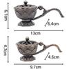 With Handle Lotus Incense Burner Metal Aroma Furnace Aromatherapy Stove  Home Interior Decoration