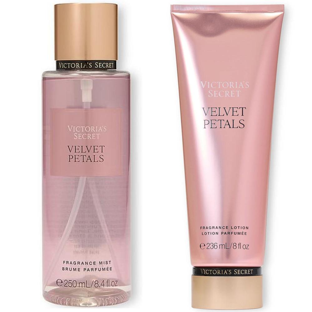 Victoria's Secret Set of Body Mist and Lotion - Velvet Petals -