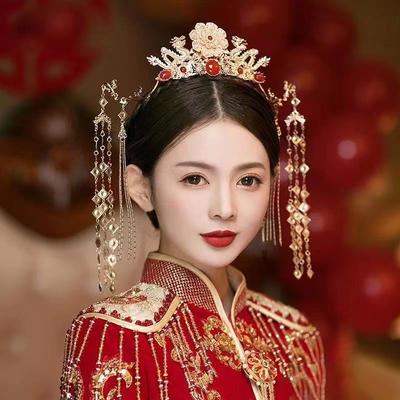 Повязка на голову с кисточками Hanfu аксессуары для волос короны диадемы свадебный головной убор для платья Xiuhe