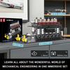 Mould King 10209 Строительные блоки двигателя авианосца с рядным расположением, для взрослых, высокая точность, идеально для коллекций, 6-цилиндровый (3222 штуки) - Модель,