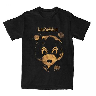 Хип-хоп Канье Уэст College Dropout Медведь Футболки Одежда Мужчины Женщины Хлопок Хип-хоп Рэпер Футболка Короткий рукав Графическая печать