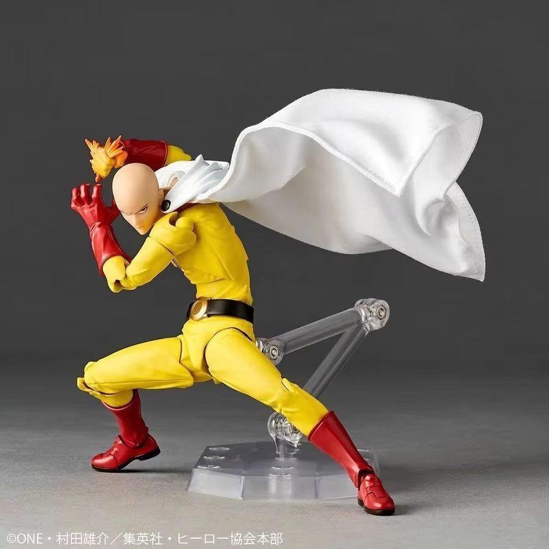 Latest One Punch Man Saitama Action Figure - Movable Joints Collector-Worthy Animation Statue With Cape & Stand Present For Fans Festival Present