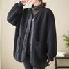 Coat for Women Winter Thickened Casual Oversize Double Layer Windbreaker Padded Loose Jacket