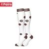 1 пара 58 стилейНовые носки с компрессией с цветами и животными для леггинсов Дышащие для бега Давление Футбол Взрослые носки Компрессионные носки