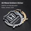 AAALY1 2Pcs Car Logo Metal Sticker Window Trunk Emblem Accessories For Honda Civic Fit Jazz Accord Pilot CRV Odyssey Passport City HRV