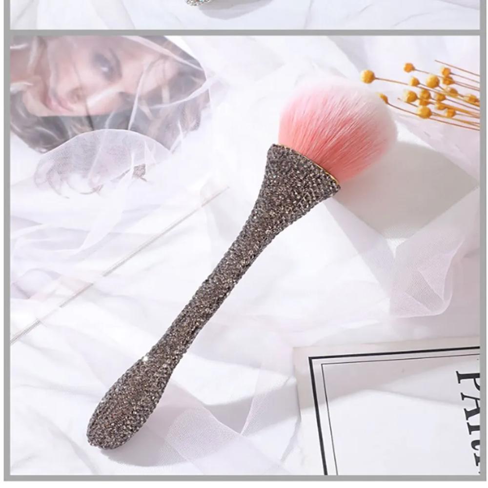 Artificial Fiber Diamond Handle Makeup Brush Diamond Inlay Make Up Brush Loose Powder Brush