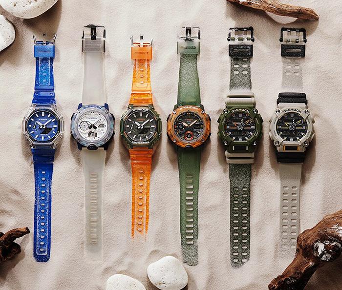 Casio Мужские кварцевые часы GA-2000HC-3A из смолы, водонепроницаемые 200 м, ударопрочные, цифровые