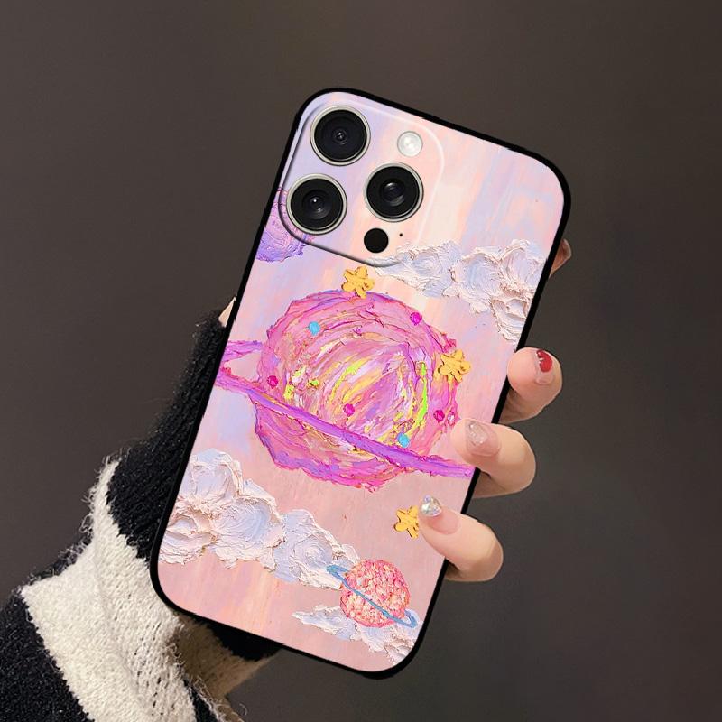 Чехол для iPhone 15 Pro 15Pro Max Мягкий Силиконовый Ударопрочный ТПУ Чехол для Телефона Для iPhone 15 Plus Цветной Расписной Полностью Защитный Fundas