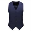 Luxury Men Wedding Suit Vests New Fashion Male Slim Solid Color Business Office Large Size Formal Suit Vest Men Gentleman