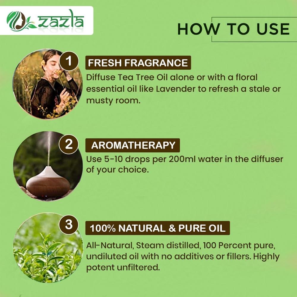 Эфирное масло чайного дерева - 100% чистое, натуральное и неразбавленное от Zazla
