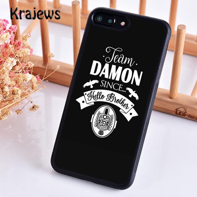 Krajews Дневники вампира КОМАНДА ДЕЙМОНА Мягкий чехол для телефона для iPhone 17 Air 16 15 14 plus 11 12 13 pro max coque Fundas