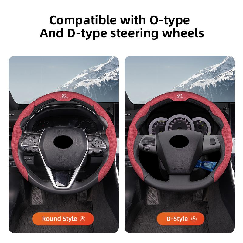 Car Steering Wheel Cover For Lexus RX330 IS250 Ct200h ES300h RX350 Thin Anti Slip Steering Wheel Cover Car Interior Accessories